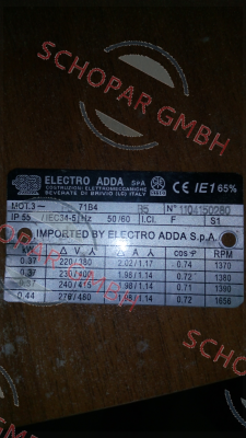 Electro Adda-FC71B4 B5, Nr:1104150280