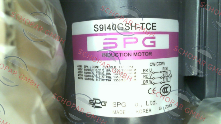 Spg Motor-SPG S9I40GSH-TCE