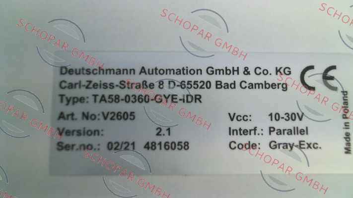 Deutschmann-TA58-0360-GYE-IDR