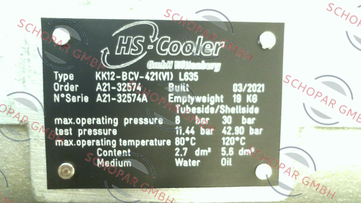 HS Cooler-KK12-BCV-421(V1) L635