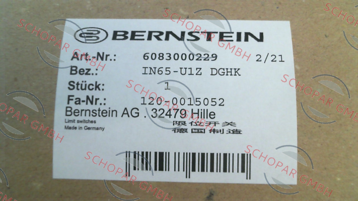 Bernstein-6083000229 \ IN65-U1Z DGHK