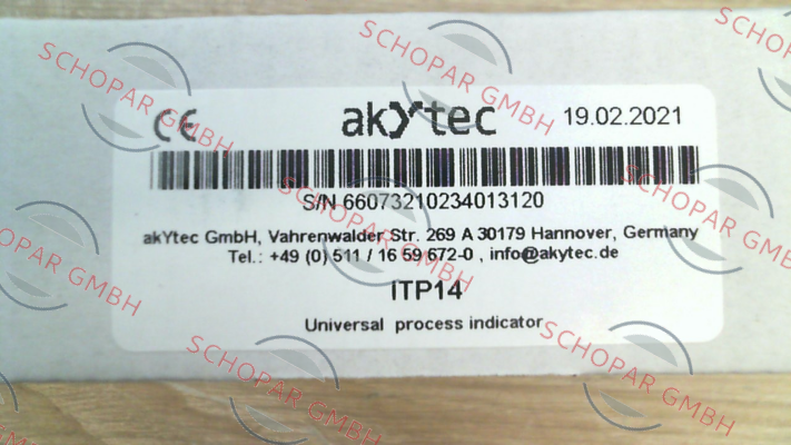 AkYtec-Nr. 66073 Type ITP14