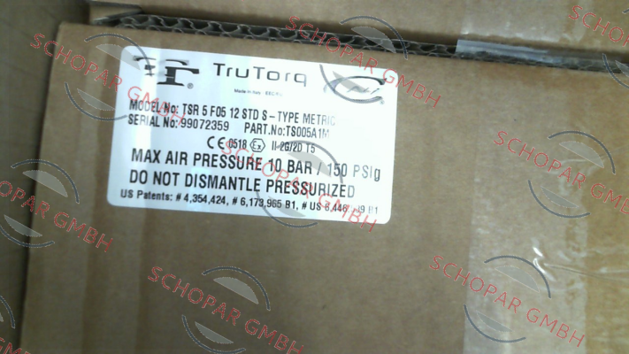 Trutorq-TSR 5 F05 12 STD S-Type metric (TS005A1M)