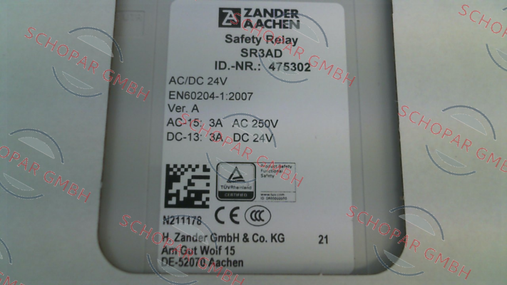 ZANDER AACHEN-475302 \ SR3AD AC/DC 24V