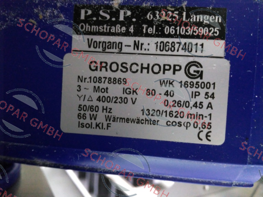 Groschopp-IGKU80-40/Z20 