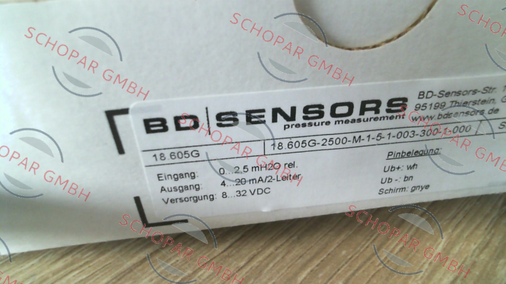 Bd Sensors-18.605G-2500-M-1-5-1-003-300-1-000