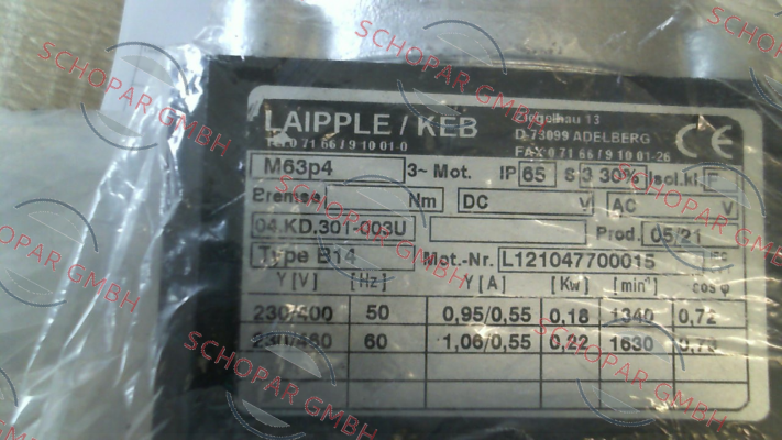 LAIPPLE KEB-Q63L/4A (M63p4)