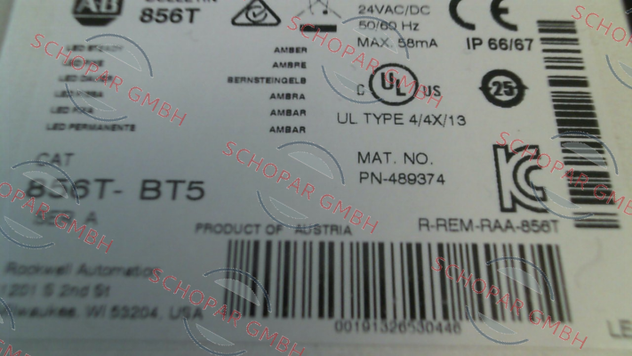 Allen Bradley (Rockwell)-856T-BT5