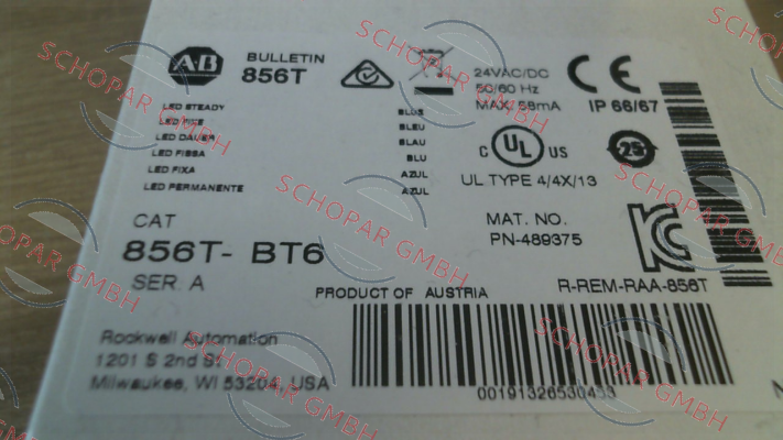 Allen Bradley (Rockwell)-856T-BT6