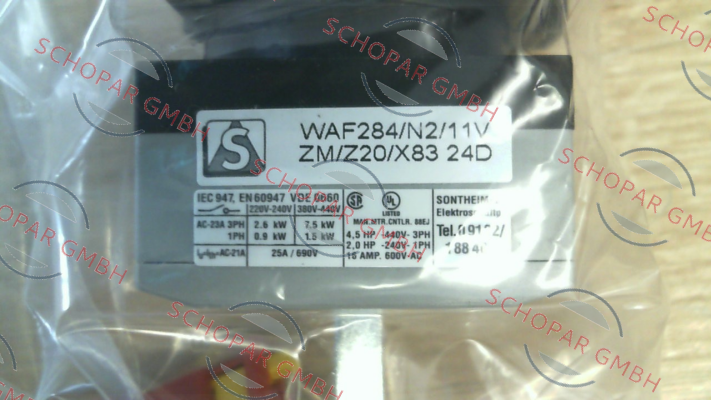 Sontheimer-WAF284/N2/11VZM/Z20/X83