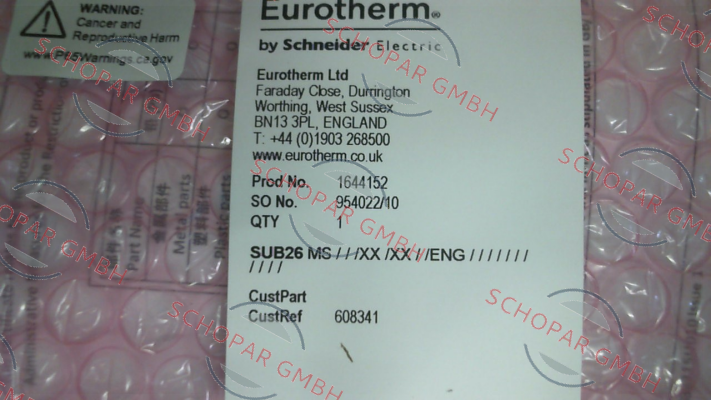 Eurotherm-P/N: SUB26/MS//////ENG, Type: SUB26