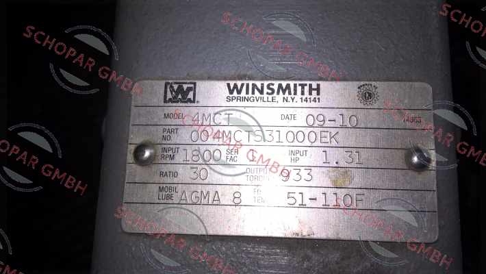 Winsmith-WINS-004MCTS31000EK 