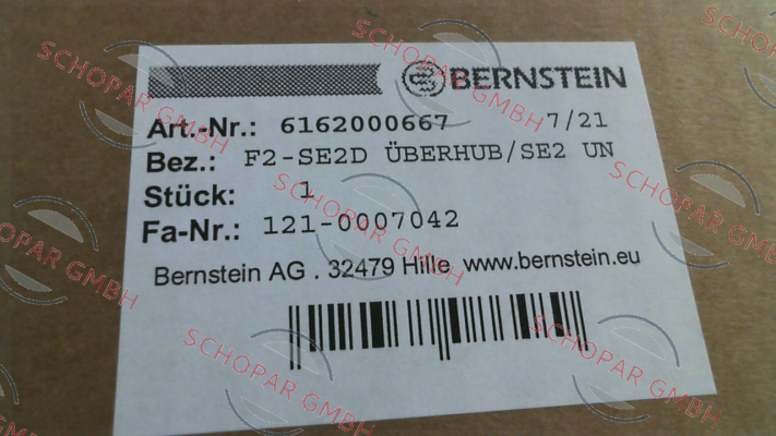 Bernstein-P/N: 6162000667, Type:  F2-SE2D