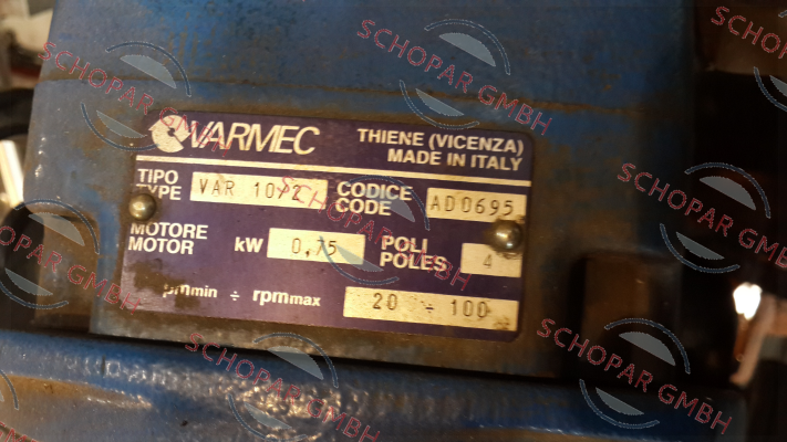 Varmec-TYPE 10/2 oem for F.M.B. Fabbrica Macchine Bergamo (S.R.L.) 