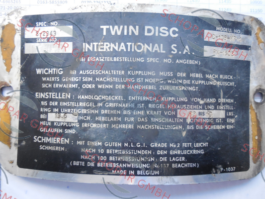 Twin Disc-C-108-HP-4 / PX-1502