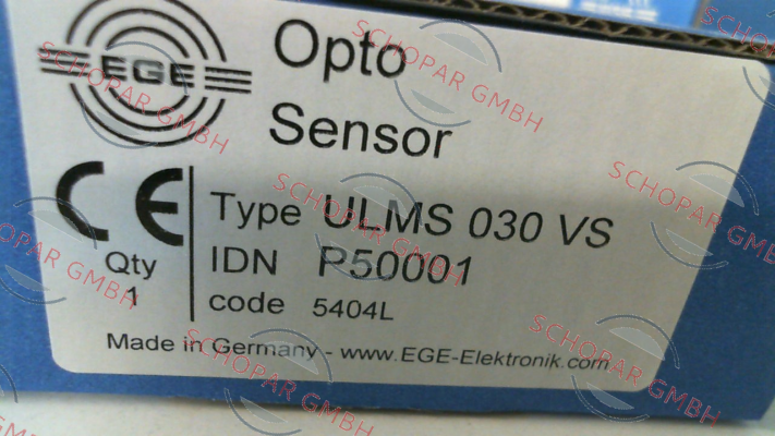 Ege-p/n: P50001, Type: ULMS 030 VS