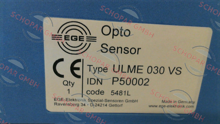 Ege-p/n: P50002, Type: ULME 030 VS