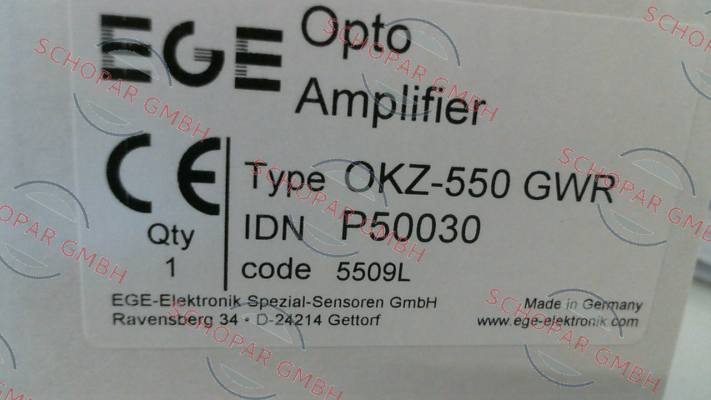 Ege-p/n: P50030, Type: OKZ 550 GWR