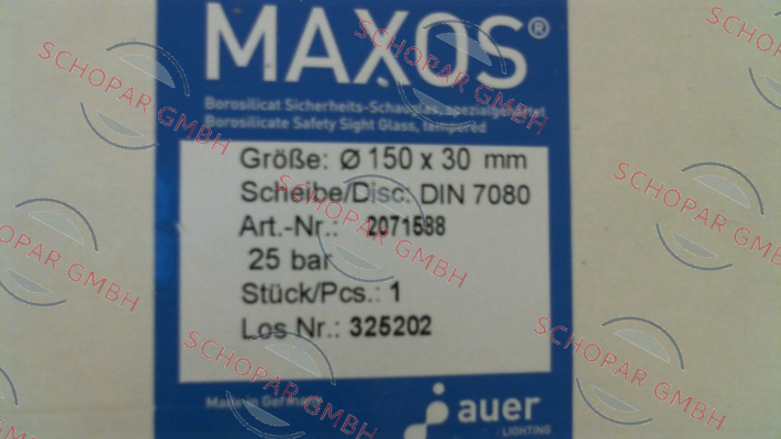 Maxos-Type: DIN 7080 150x30mm