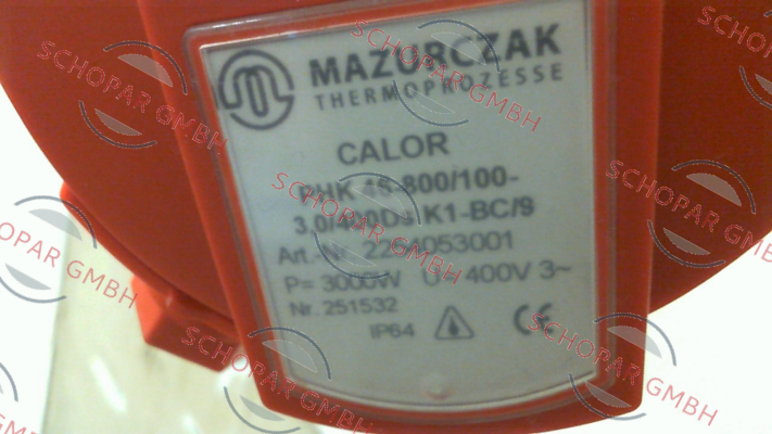 Mazurczak-P/N: 2254053001, Type: PHK 46-800/100-3,0/400Ds K1-BC/9