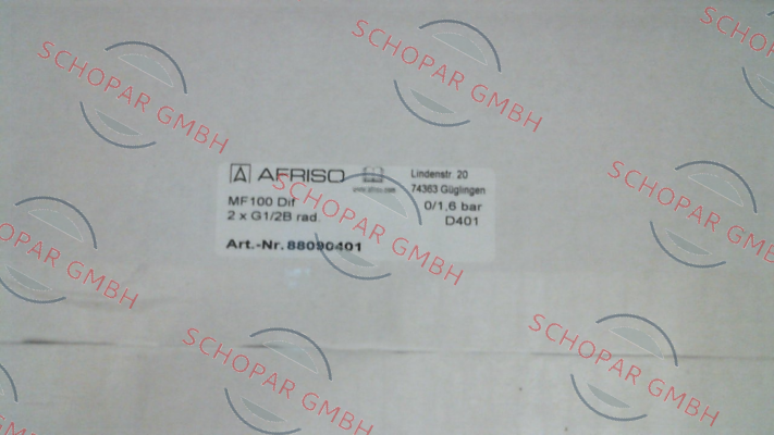 Afriso-MF 100 Dif, D401 88090401