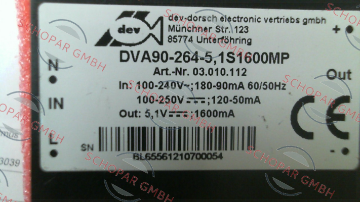 DEV-Dorsch Electronic-DVA90-264-5, 1S1600MP