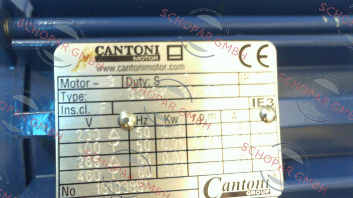 Cantoni-P/N: 1108A002425IE3, Type: 3SIEK 80-2A