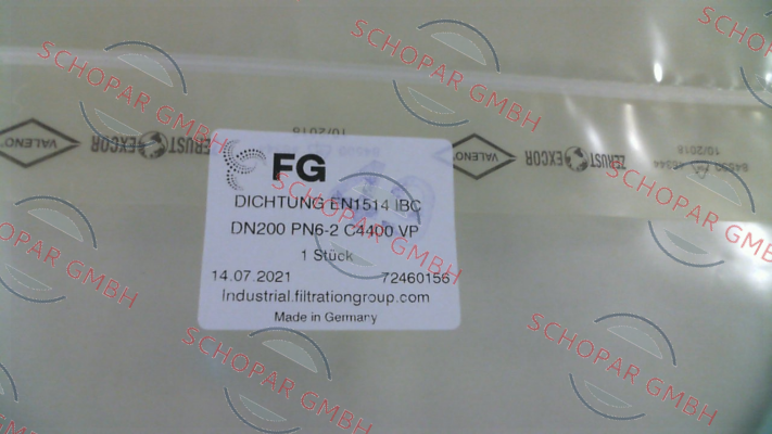 MAHLE-Gasket EN1514 IBC DN200