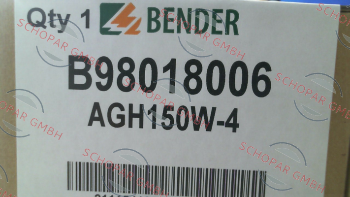 Bender-Nr. B98018006 Type AGH150W-4