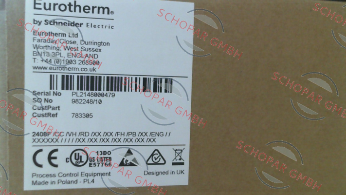 Eurotherm-2408F/CC/VH/RD/XX/XX/FH/PB/XX/ENG/ / XXXXXX///////////////////