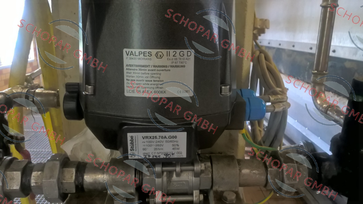 Valpes-Gear box for engine valve Typ  VRX25.70A.G 00 