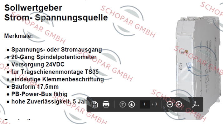 LEG Industrie Elektronik-SG1 
