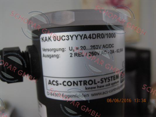 Acs Control-System-KAK 0 U C 3 YYY A4 D R 0/1.000mm