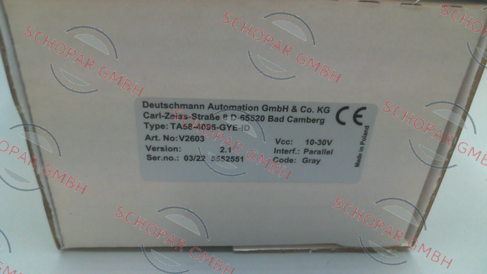 Deutschmann-TA58-4096-GYE-ID