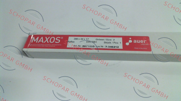 Maxos-DIN 7081-R 280 x 34 x 17 mm