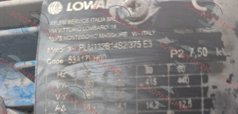 Lowara-50A17VH00  PLM132B14S2/375 E3