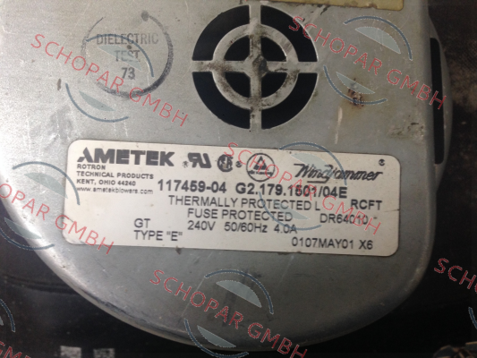 Ametek Windjammer-117459-04 G2.179.1501/04E