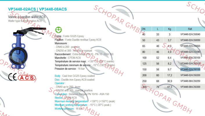 Tecofi-VP3448-02ACS0150 