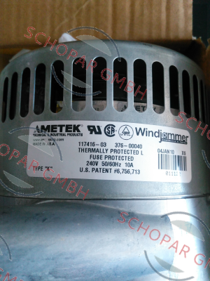 Ametek Windjammer-AMETEK 117416-03 