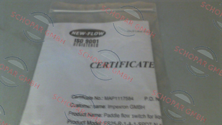 New-Flow-Material certificate for FS25-R-1-A-1-SPDT-N