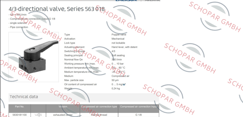 Rexroth-5630181100 / VR04-4/3EC-LEV