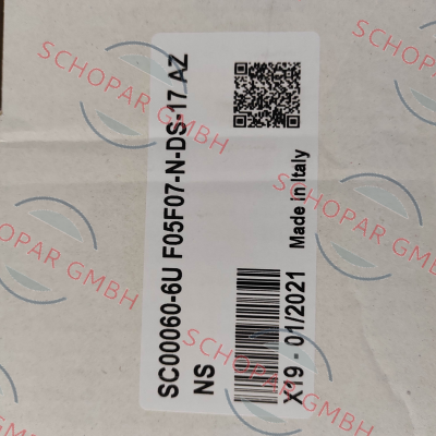 Air Torque-SC00060-6UF05F0717AZ (UK part N. - PT200 B S12)