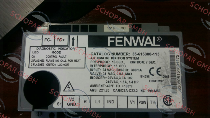 FENWAL-35-615300-113 OEM 