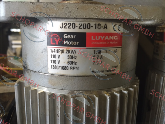 Luyang Gear Motor-J220-200-18-A