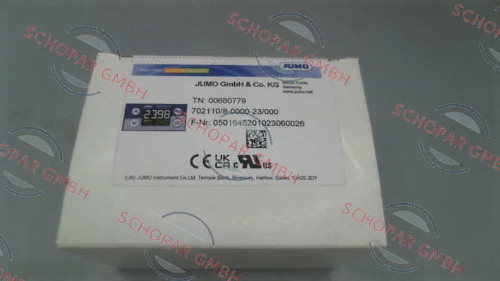 Jumo-p/n: 680779, Type: 702110/8-0000-23/000