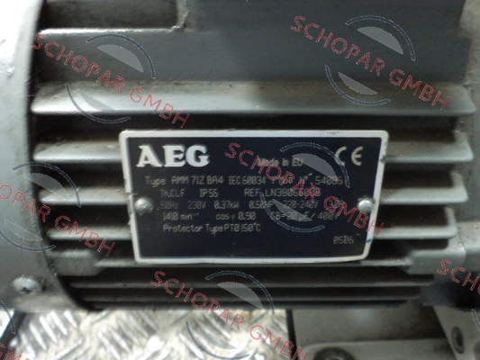 AEG-MOT-WS-0,37KW-B5-C140-1410 U/min