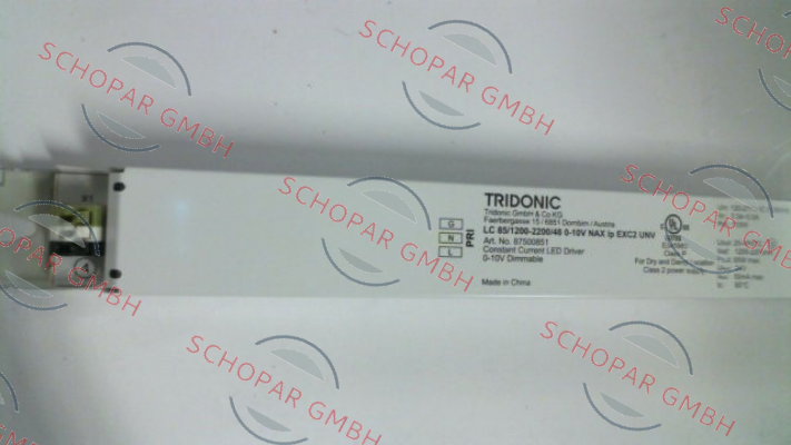 Tridonic-P/N: 87500851, Type: LC 85/1200